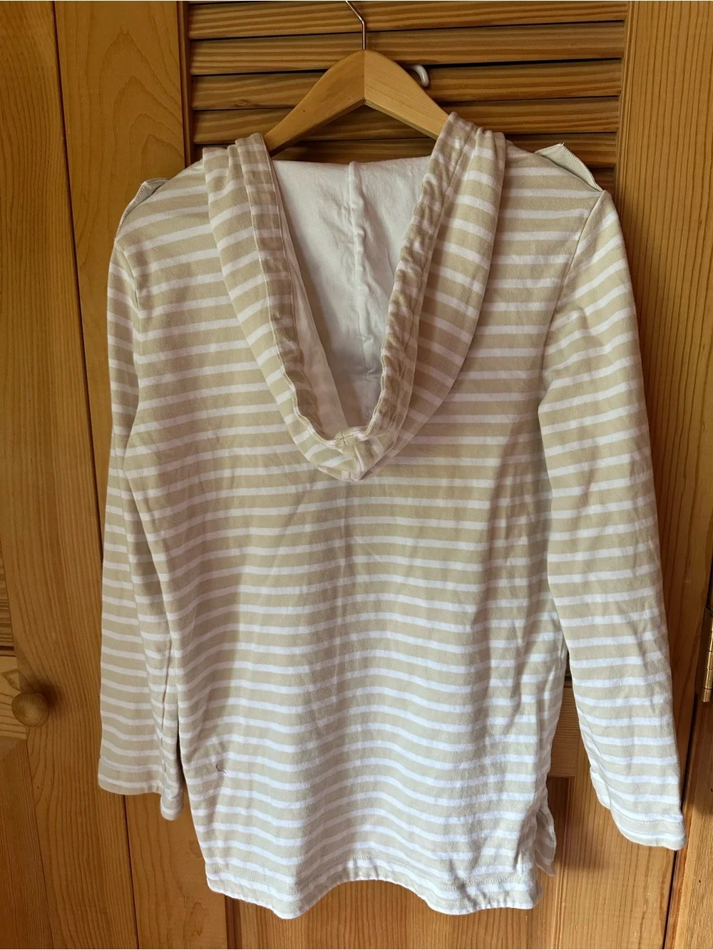Tory Burch Striped Hooded Pullover